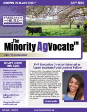 The minority AgVocate newsletter cover